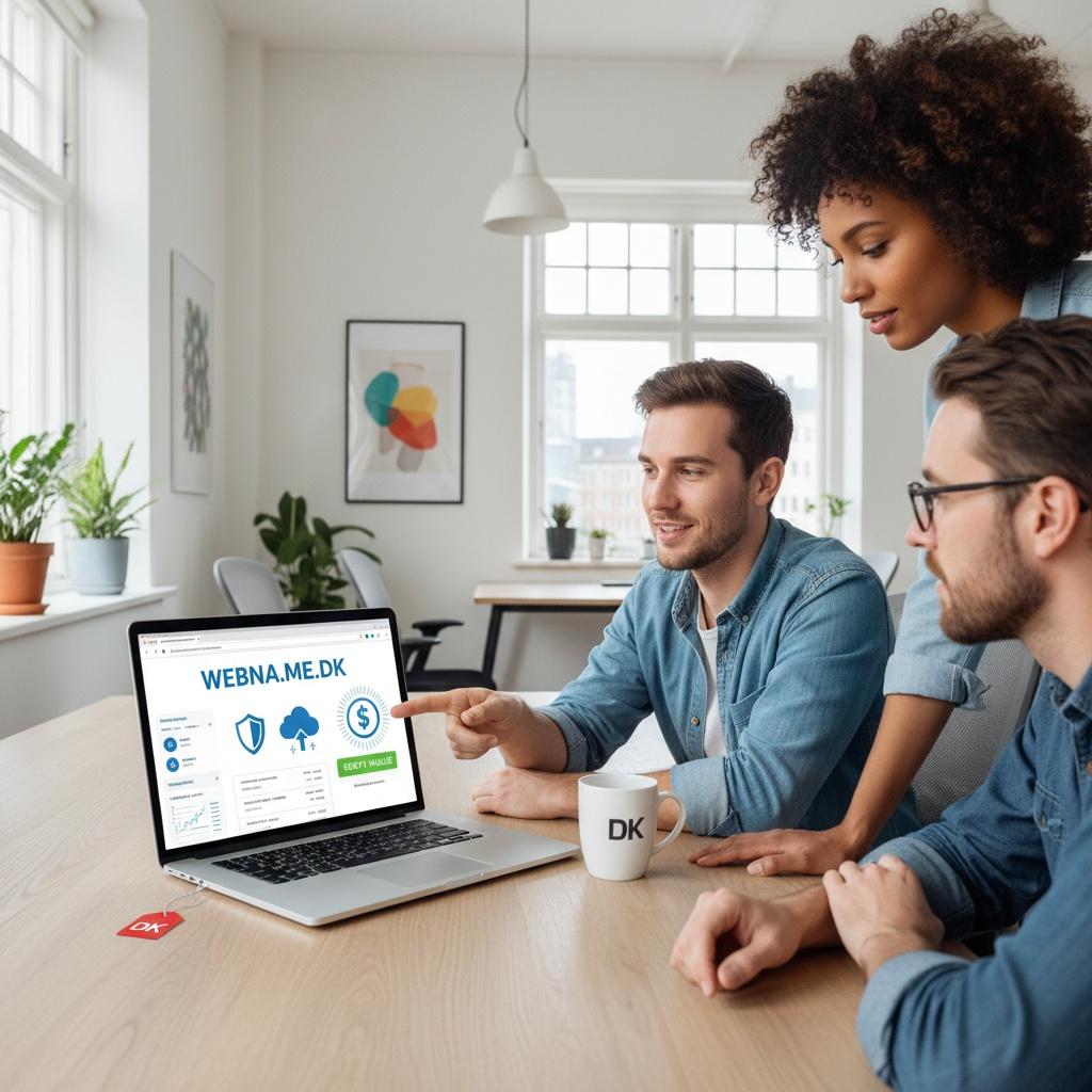 Viser webnavn.dk og hosting